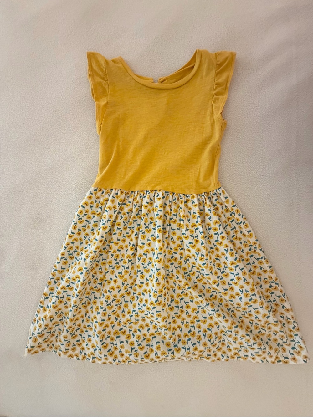Carters Yellow Flower Dress